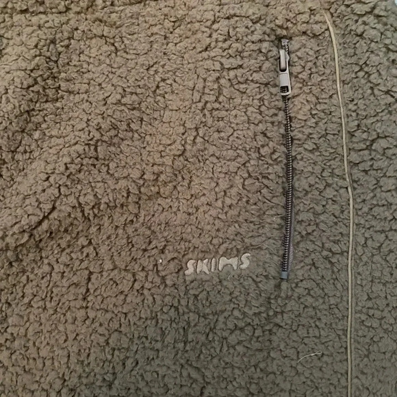 SOLD OUT Skims Teddy joggers tigers eye super soft zip pockets size XL - Picture 11 of 13